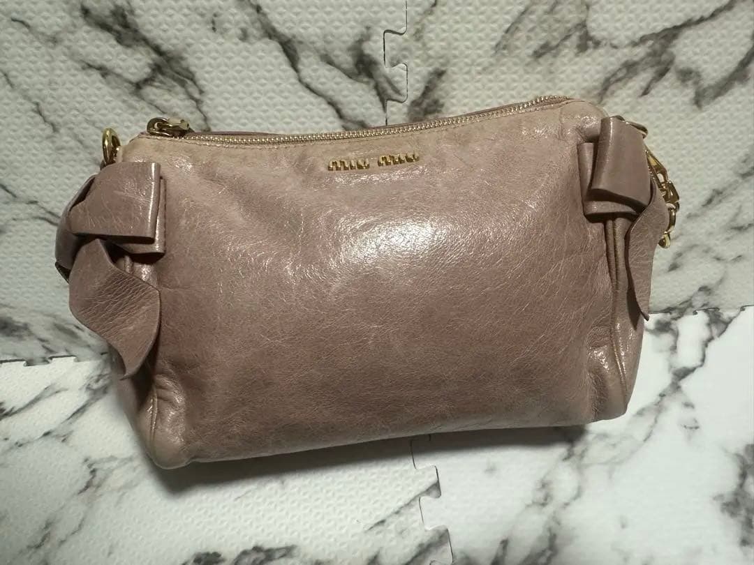 【正規品】miumiu ミュウミュウ サイドリボン バッグ 紗栄子さん愛用で有名