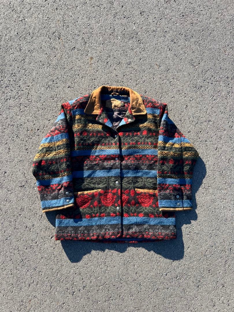80s～90s Woolrich カバーオール ネイティブ柄 USA製