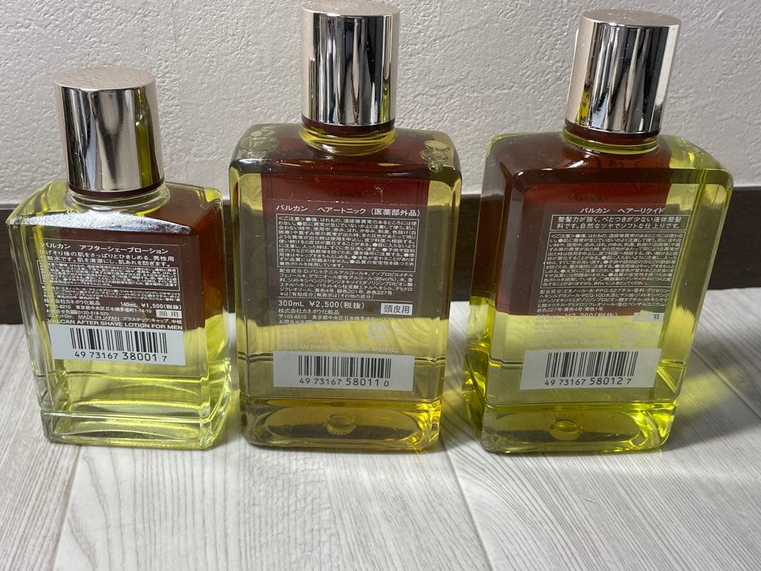 未使用品Kanebo VALCAN HAIR TONICメンズL 300ml3本