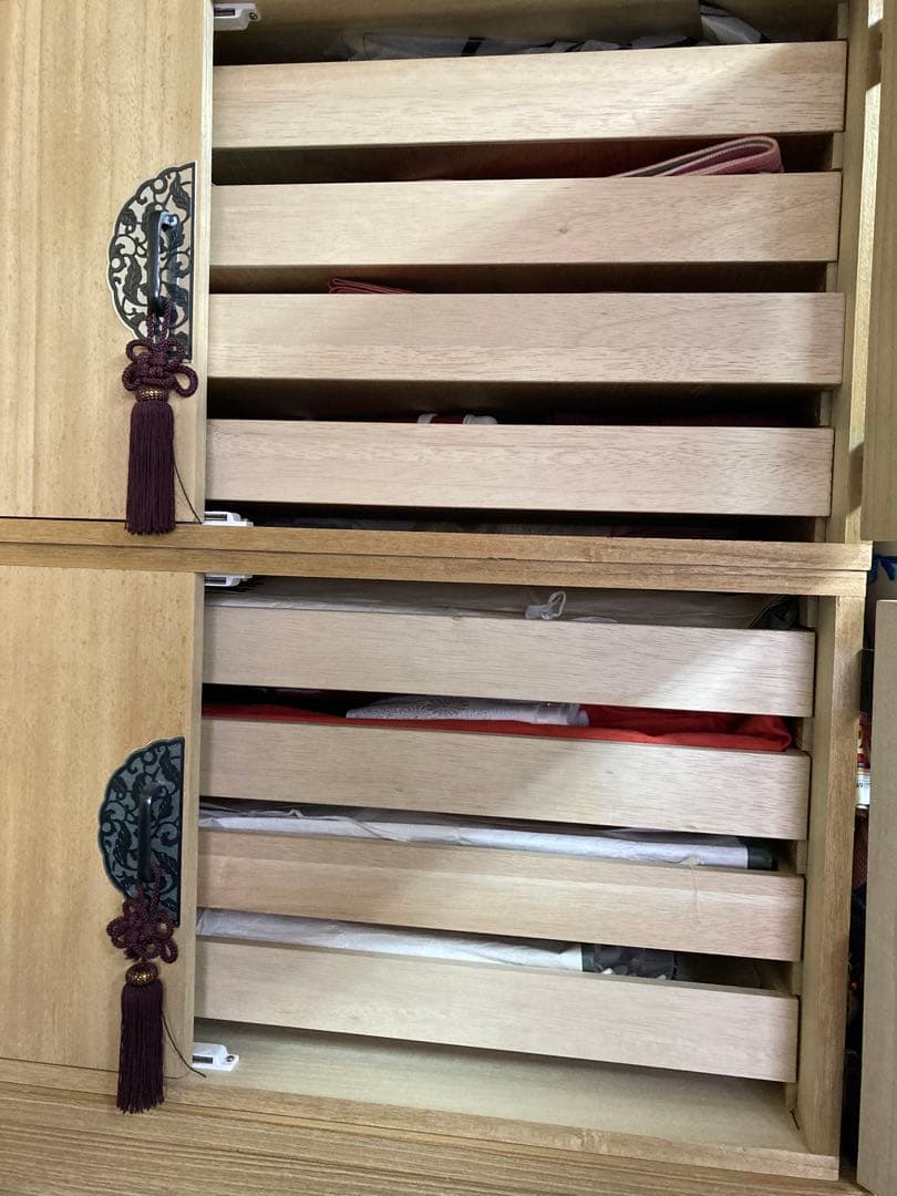 桐箪笥スリットデザイン引き出しケース　　一段のみ