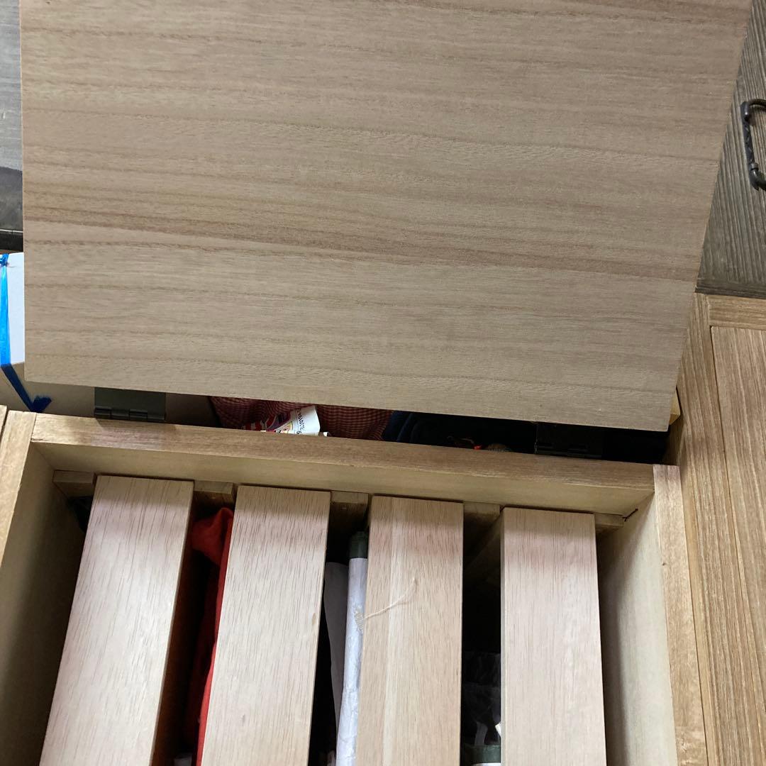 桐箪笥スリットデザイン引き出しケース　　一段のみ