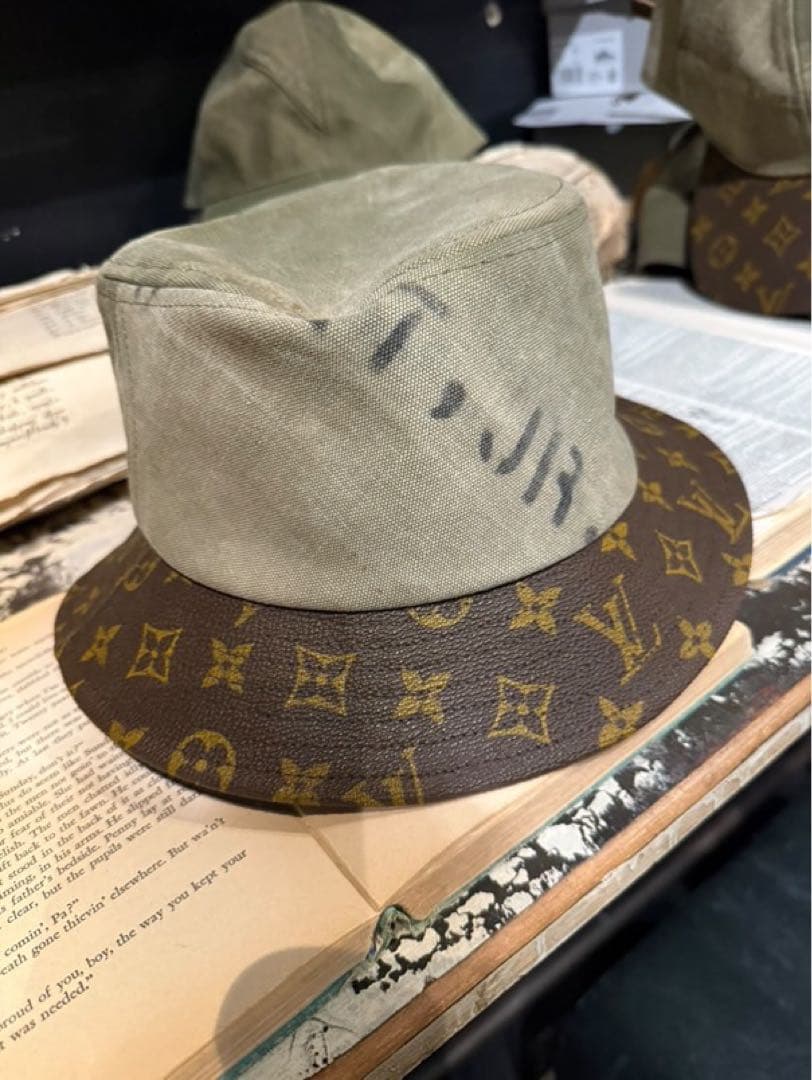 ヴィンテージミリタリー×LV70s リメイクハット