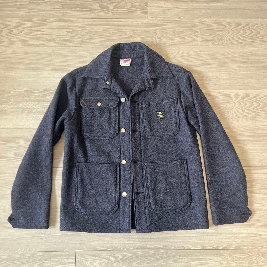POINTER ポインター ウール カバーオール ネイビー アメリカ製
