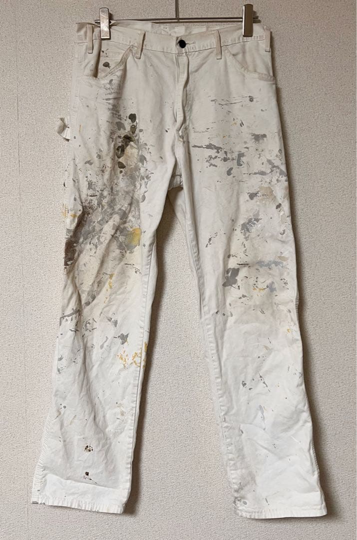 【 Dickies 】 Dulux ディッキーズ ペンキ ペインターパンツ 白