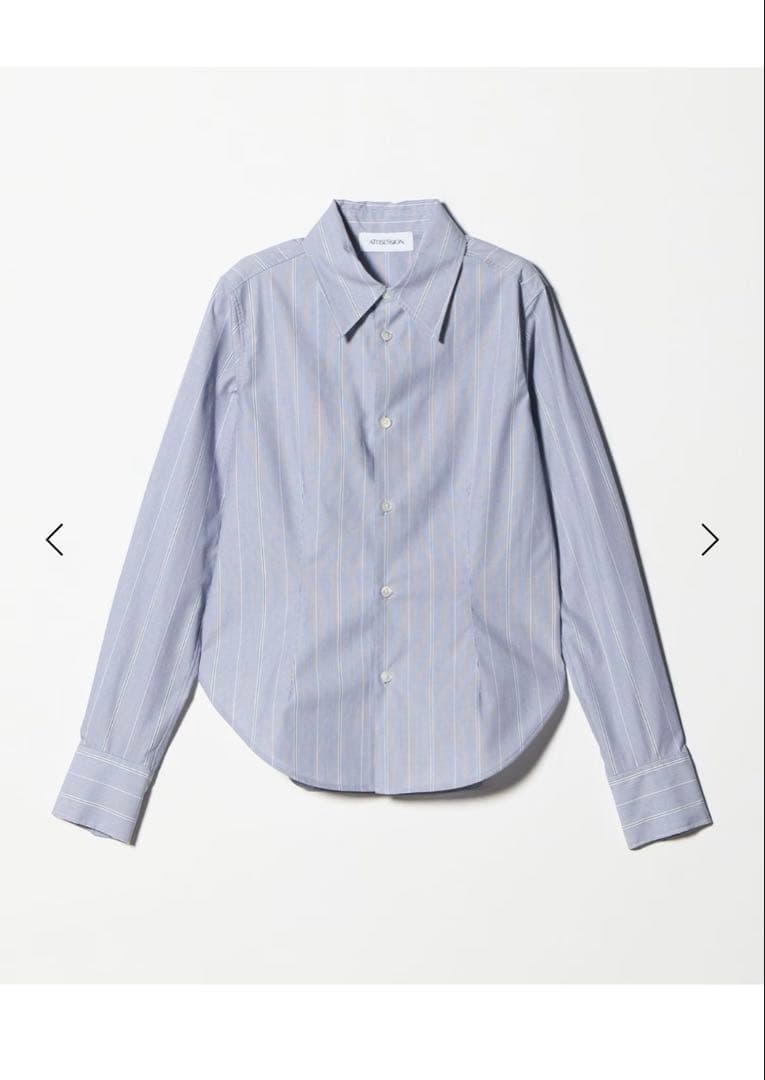 ＜ATTISESSION＞コットン ストライプ スリム シャツ