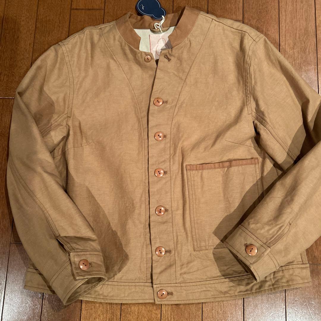 カジュアル ベージュ コットンジャケット