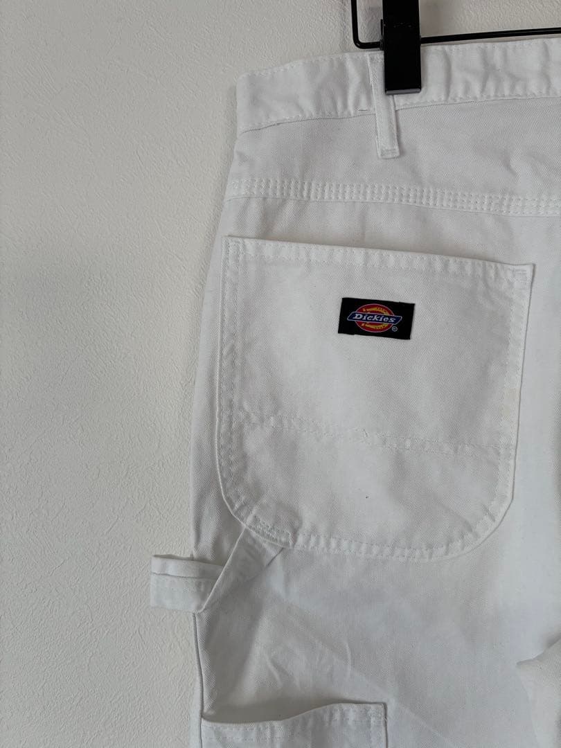 Dickies ペインターパンツ　ワークパンツ　ホワイト　ストレート