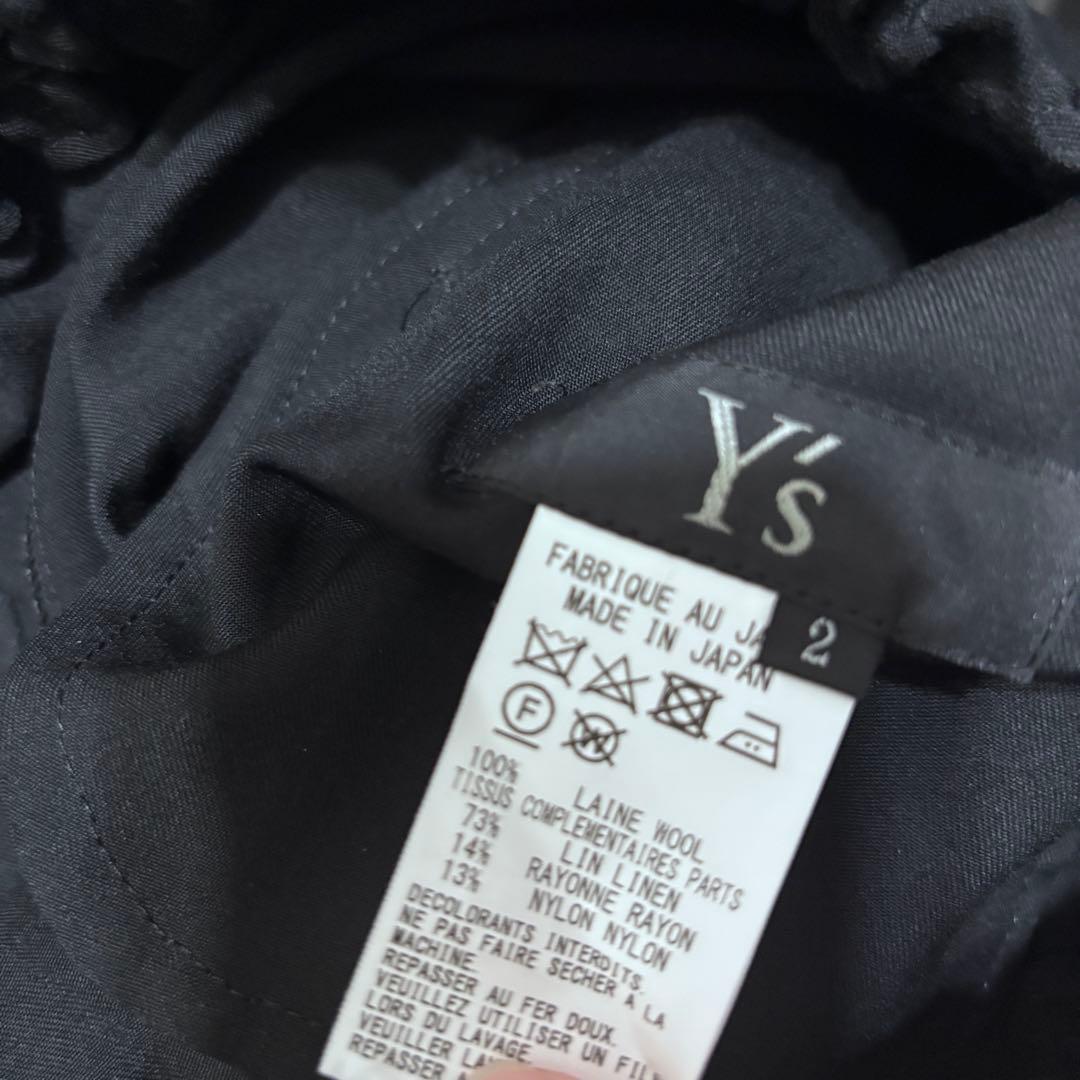 2025年春夏y's アシンメトリーサルエルパンツ　ワイズ　ヨウジヤマモト