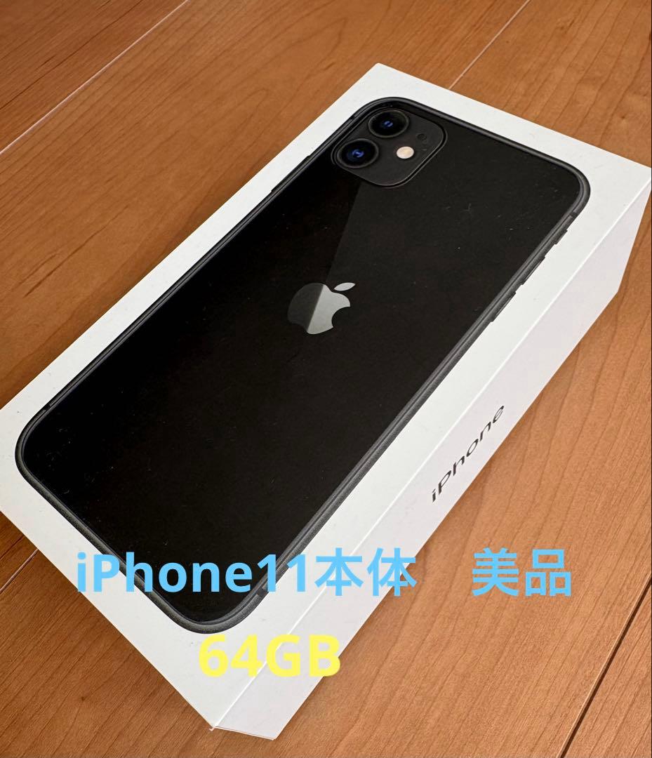 Apple iPhone11 本体ブラック64GB 美品