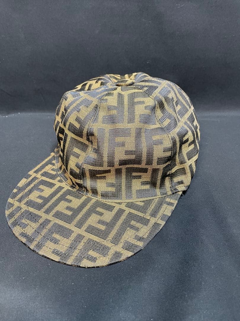 FENDI ズッカ柄　ロゴパターン キャップ　1401