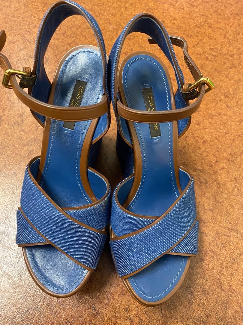 Anne　ルィヴィトン　サンダル　デニム35.5