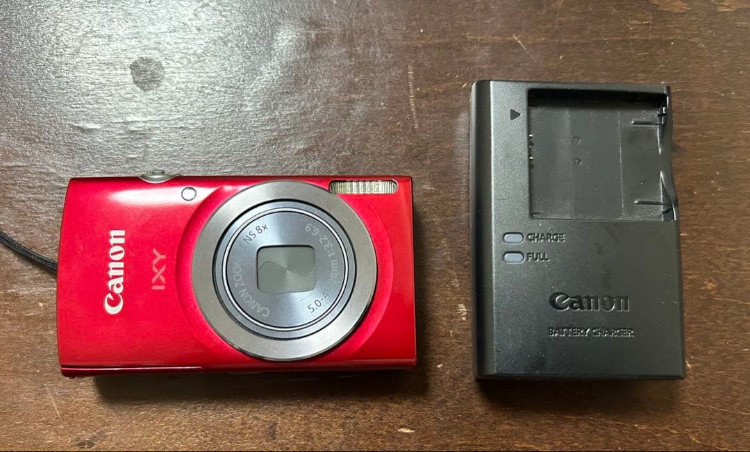 Canon IXY 150 レッド バッテリーチャージャー付き