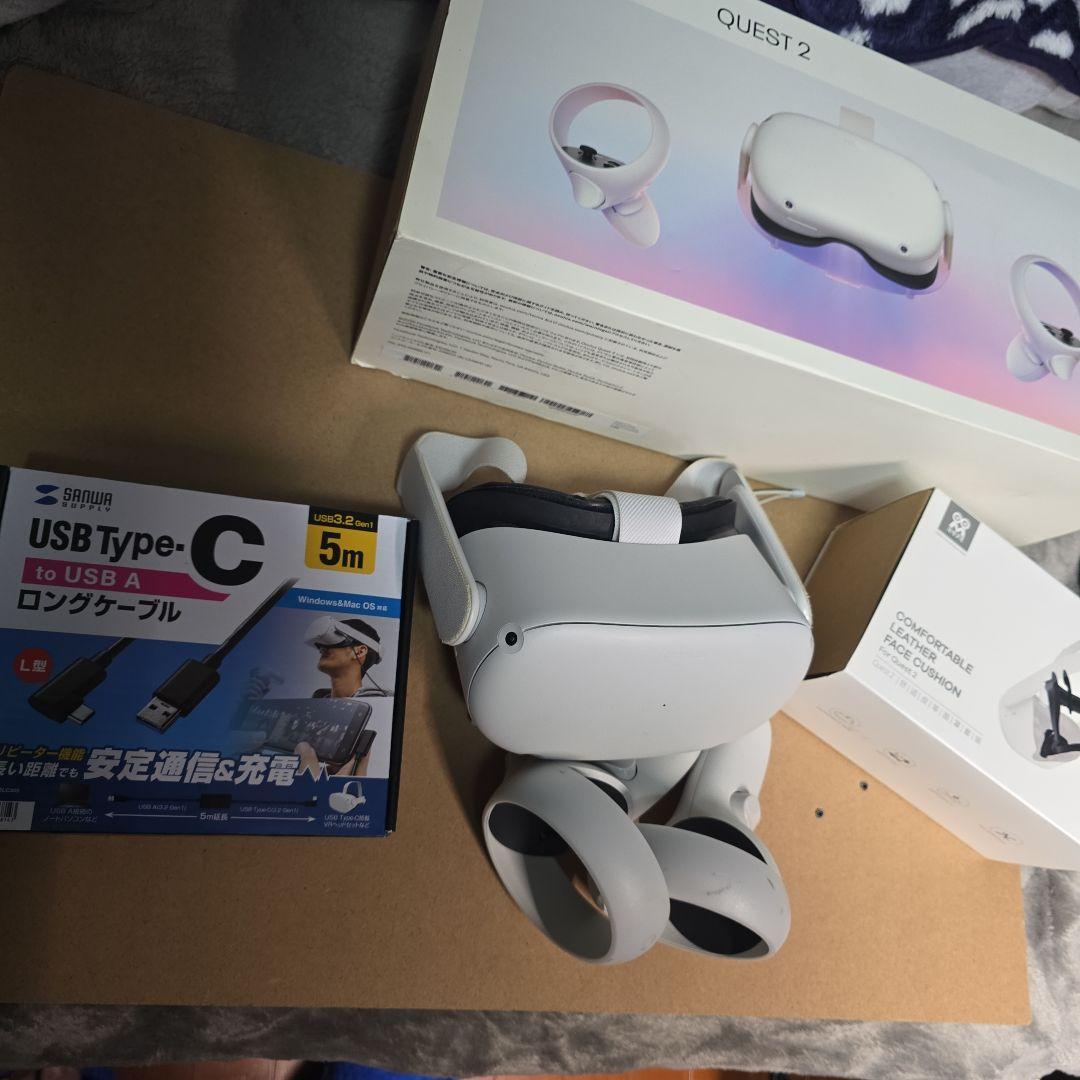  quest Quest 2 256GB ケーブルクッション