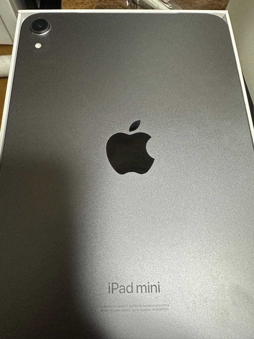 未使用に近い。iPad mini(A17 Pro)Wi-Fi 128GB
