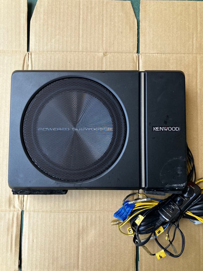 KENWOOD サブウーファー ブラック 配線付き