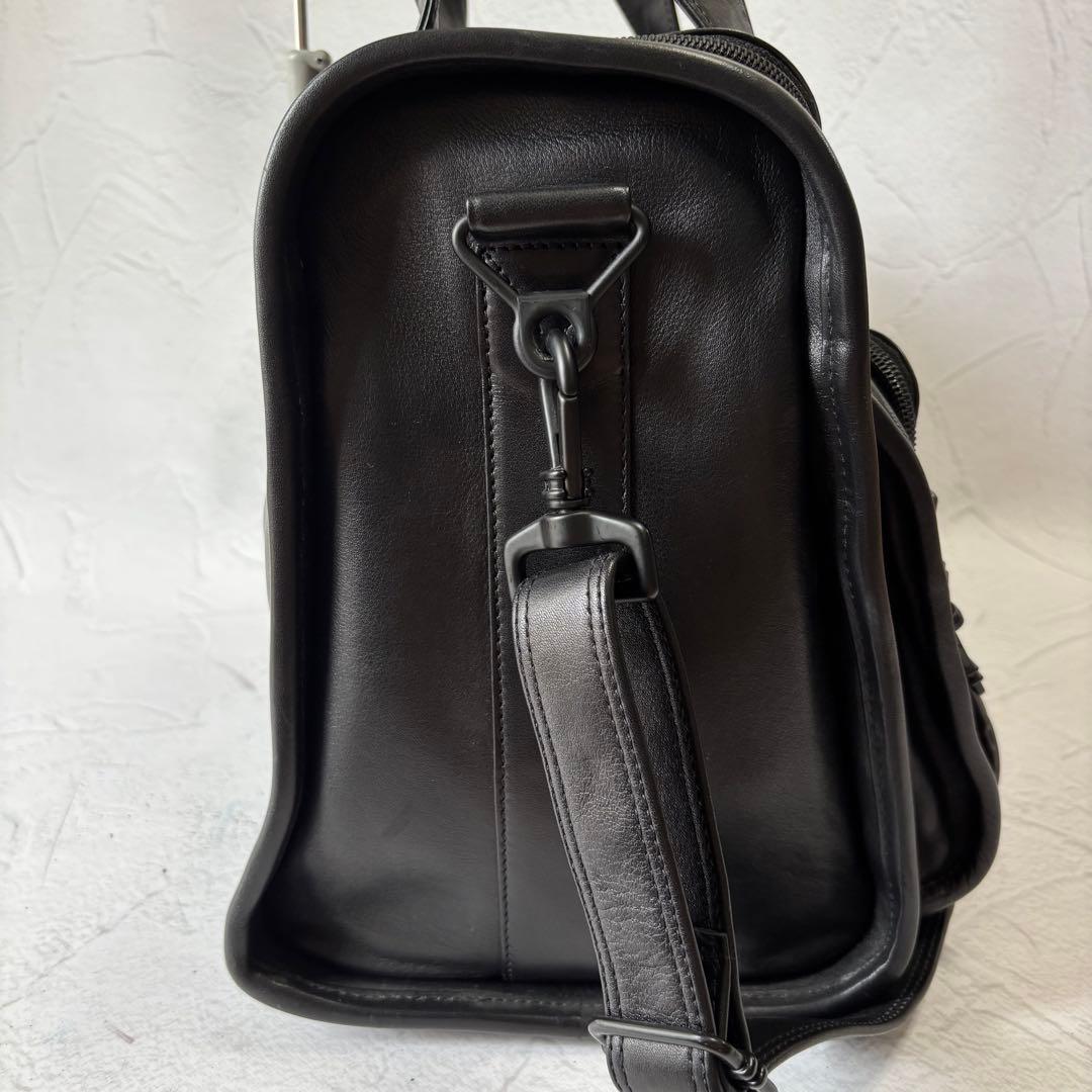 【希少】トゥミ ボストンバッグ ゴルフバッグ 2way 本革 レザー ブラック