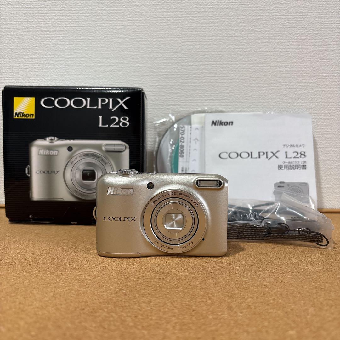 美品 Nikon ニコン COOLPIX クールピクス L28 単三電池使用