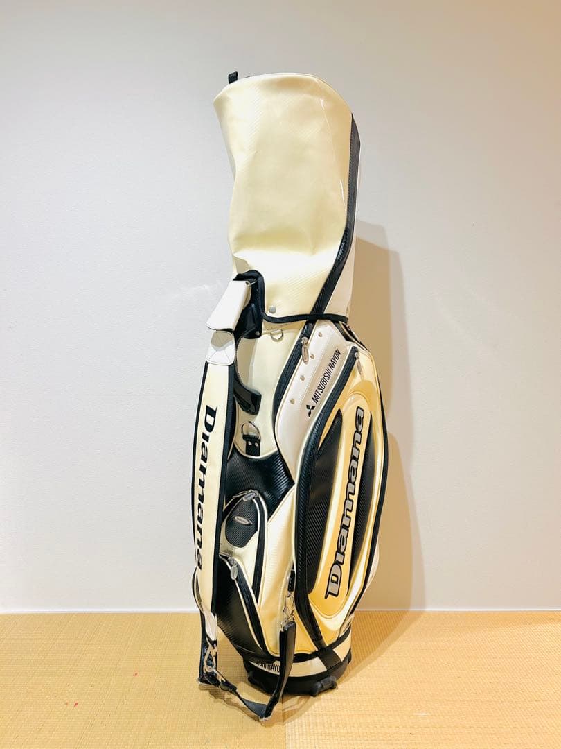 Diamana ゴルフキャディバッグ ホワイト・ブラック