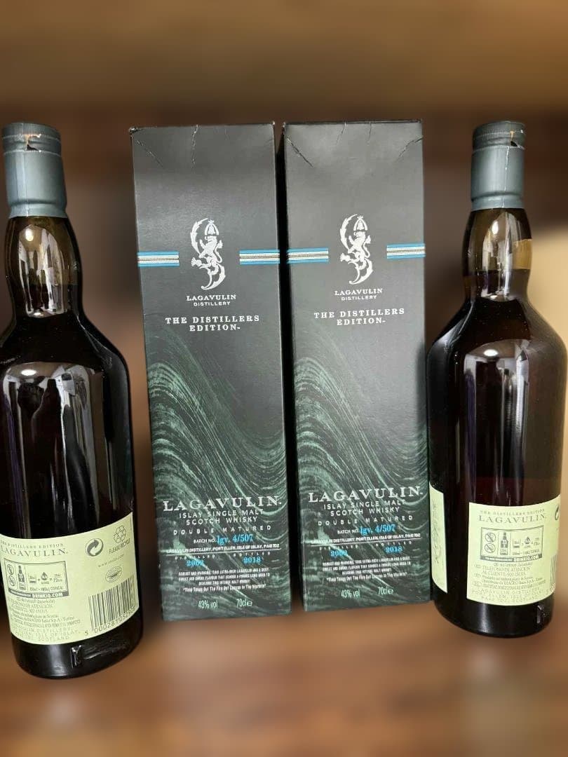 ラガヴーリン（ラガブーリン） ダブルマチュアード 2002-2018 2本