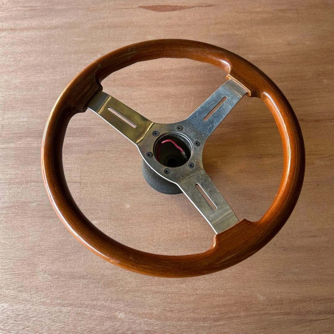 NARDI ウッド ステアリングホイール 3本スポーク