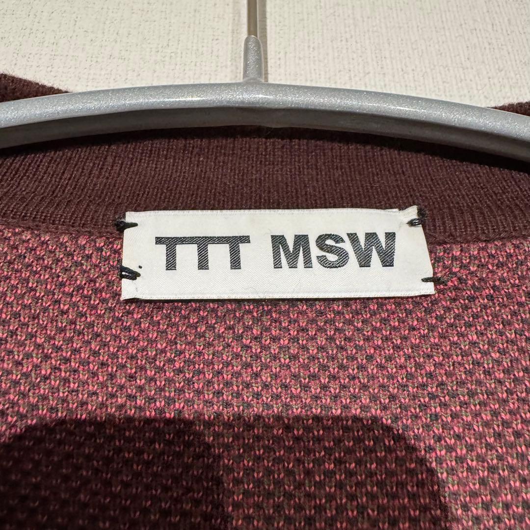 トップス TTT MSW / flower knit polo