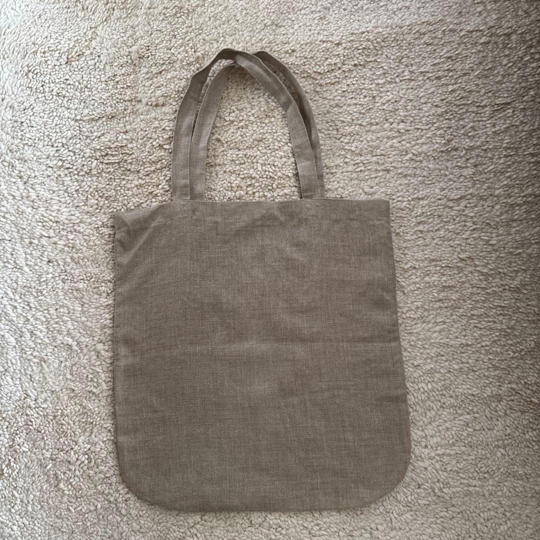 Poilane ポワラーヌ 刺繍入 リネン バッグ