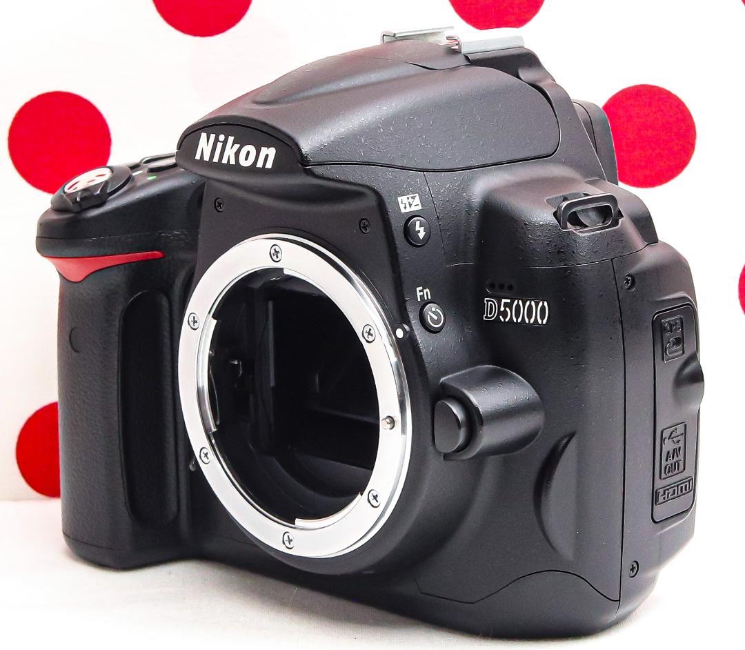 ニコン Nikon D5000❤スマホ転送OK❤動画撮影・自撮り可❤ダブルレンズ
