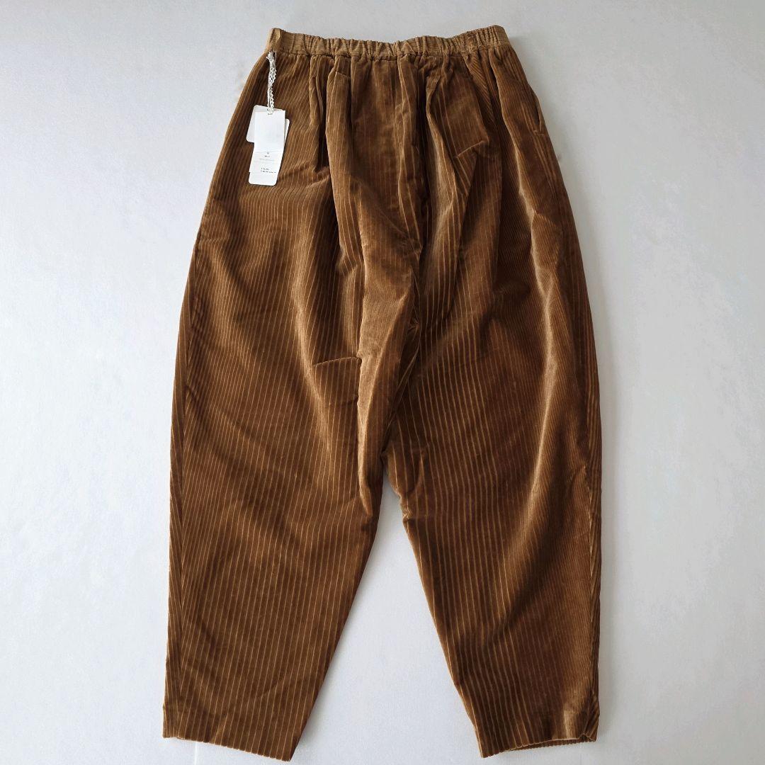 未使用 ミナペルホネン コーデュロイ パンツ タック ワイド lampo