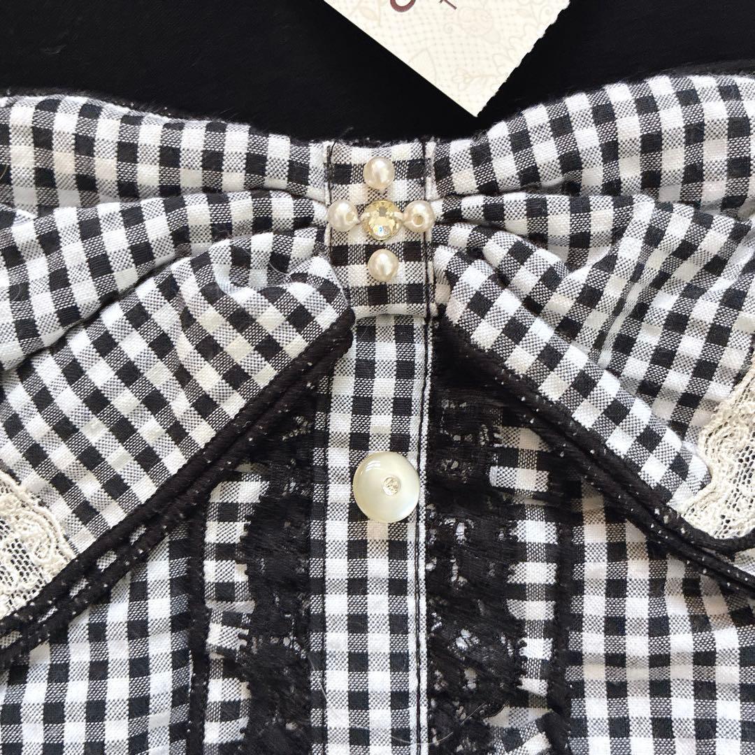 axes femme ビッグリボン ギンガムチェック 姫 y2k LIZLISA