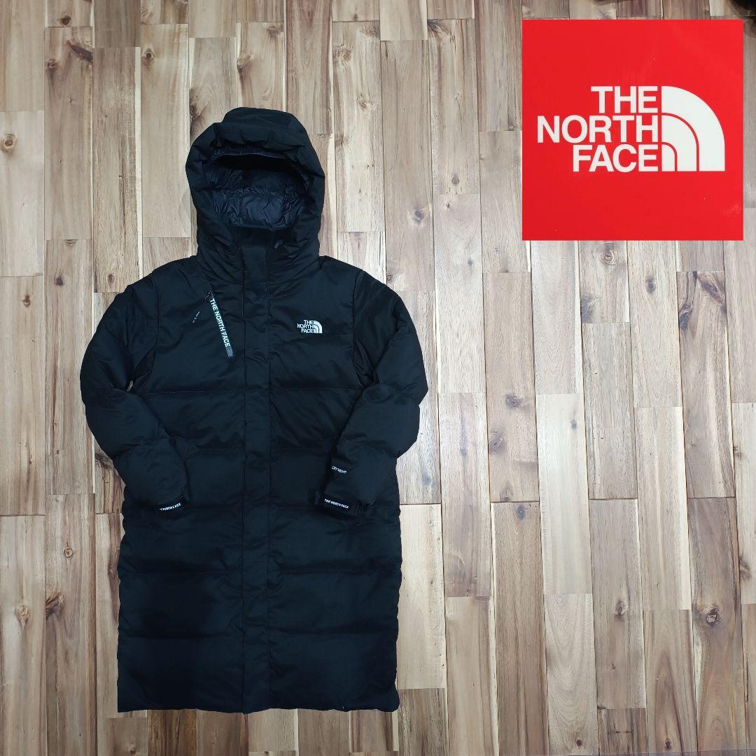 希少　大人気　ノースフェイス　ロング　ダウンジャケット　140サイズ　ブラック
