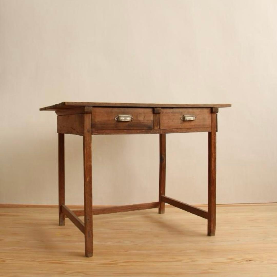 テーブル　作業台　アンティーク　古家具　店舗什器