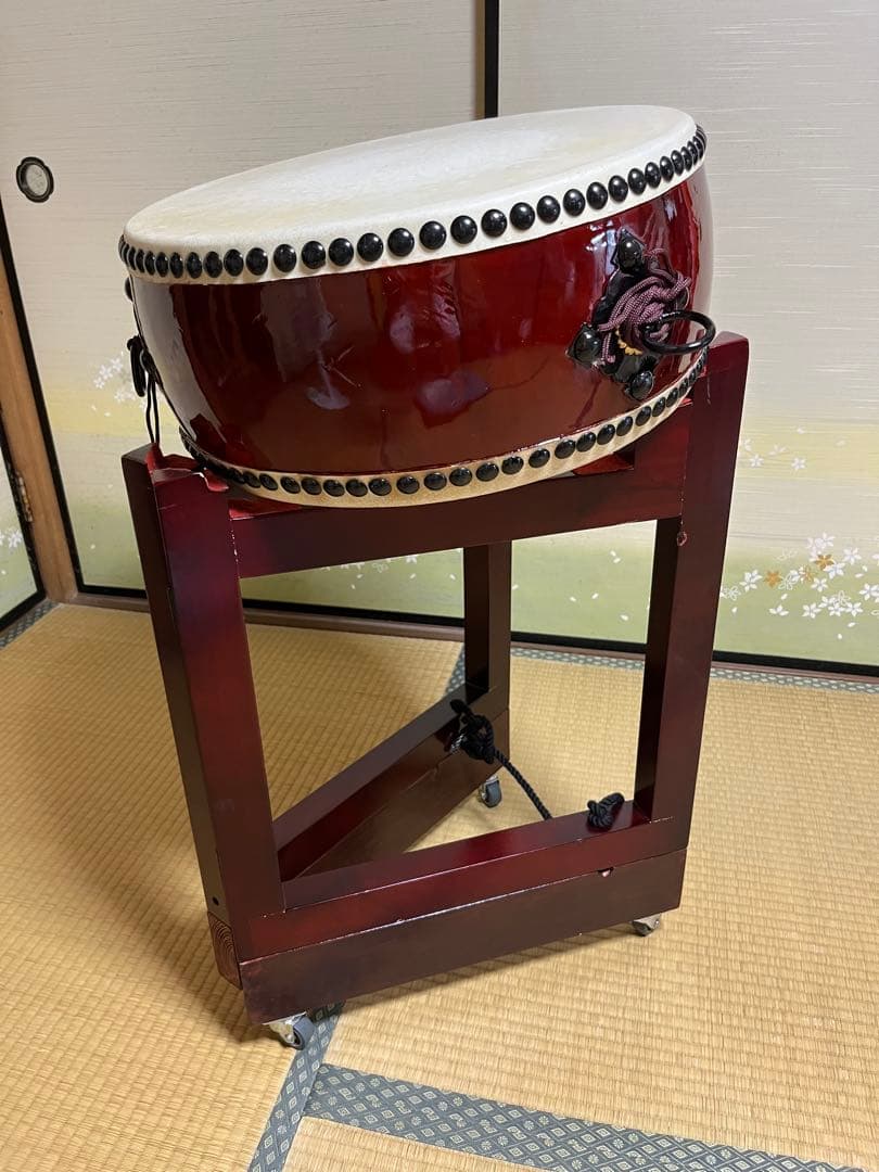 ⭐︎和太鼓 1.4尺平太鼓(扉台座セット)⭐︎